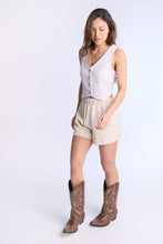 Linen-Blend Tailored Vest thumbnail 11