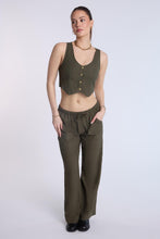 Linen-Blend Tailored Vest thumbnail 16
