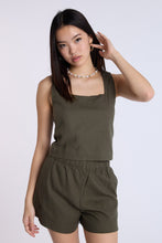 Linen-Blend Sleeveless Top thumbnail 1