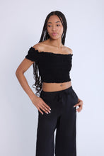 Off-Shoulder Smocked Top thumbnail 9