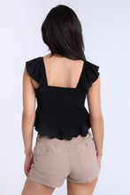 Eyelet Flutter Sleeve Babydoll Top thumbnail 4