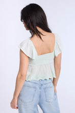 Eyelet Flutter Sleeve Babydoll Top thumbnail 11