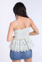 Eyelet Smocked Top thumbnail 6