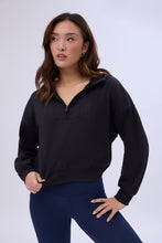 Mock Neck Half-Zip Hooded Sweatshirt thumbnail 17