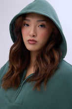 Mock Neck Half-Zip Hooded Sweatshirt thumbnail 10
