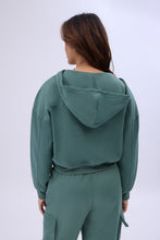 Mock Neck Half-Zip Hooded Sweatshirt thumbnail 12