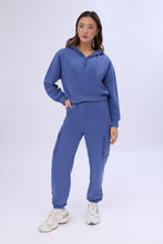 Mock Neck Half-Zip Hooded Sweatshirt thumbnail 15