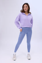 Mock Neck Half-Zip Hooded Sweatshirt thumbnail 4