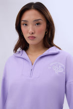 Mock Neck Half-Zip Hooded Sweatshirt thumbnail 2