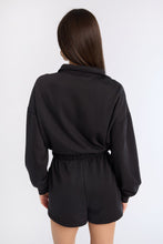 Zip-Up Fleece Long Sleeve Mock Neck Romper thumbnail 10
