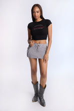 High Rise Poplin Cargo Mini Skort thumbnail 9