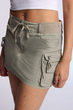 High Rise Poplin Cargo Mini Skort thumbnail 10