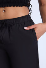 Cotton High Rise Drawstring Wide Leg Pants thumbnail 4