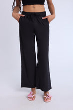 Cotton High Rise Drawstring Wide Leg Pants thumbnail 2