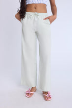 Cotton High Rise Drawstring Wide Leg Pants thumbnail 1
