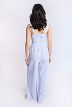 Linen-Blend Smocked Jumpsuit thumbnail 15