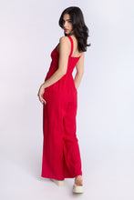 Linen-Blend Smocked Jumpsuit thumbnail 3