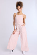 Linen-Blend Smocked Wide Leg Jumpsuit thumbnail 1