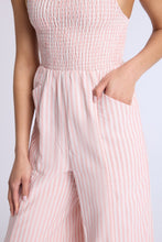Linen-Blend Smocked Wide Leg Jumpsuit thumbnail 4