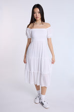 Puff Sleeve Smocked Tiered Maxi Dress thumbnail 1