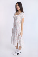 Cap Sleeve Side Smocked Midi Dress thumbnail 3