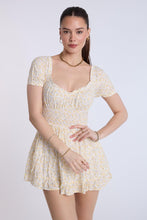 Puff Sleeve Smocked Waist Skort Dress thumbnail 1