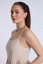 Linen-Blend Flowy Mini Dress thumbnail 8
