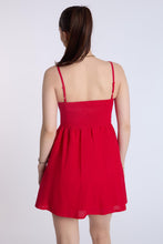 Linen-Blend Flowy Mini Dress thumbnail 3