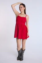 Linen-Blend Flowy Mini Dress thumbnail 4