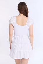 Eyelet Embroidered Channeled Waist Mini Dress thumbnail 4