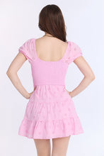 Eyelet Embroidered Channeled Waist Mini Dress thumbnail 13