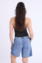 High Rise Bermuda Carpenter Denim Shorts thumbnail 3