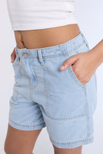 High Rise Denim Bermuda Carpenter Shorts thumbnail 2