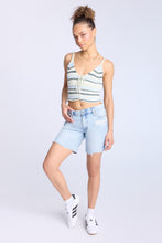 Mid Rise Denim Bermuda Shorts thumbnail 4