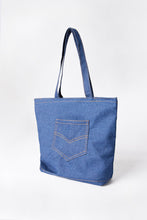 Denim Back Pocket Tote Bag thumbnail 1