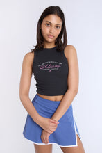 Miami Beach & Brunch Club Embroidered Graphic High Neck Tank Top thumbnail 1