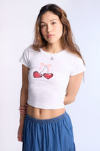 Heart Cherries Graphic Baby Tee thumbnail 1
