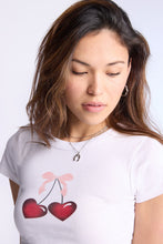 Heart Cherries Graphic Baby Tee thumbnail 2