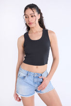 Ribbed Scoop Neck Tank Top thumbnail 2