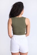 Ribbed Square Neck Tank Top thumbnail 12