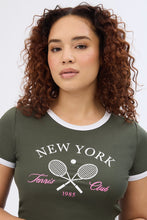 Short Sleeve Crew Neck Baby Tee thumbnail 2