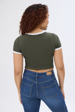 Short Sleeve Crew Neck Baby Tee thumbnail 3