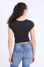 Short Sleeve Square Neck Baby Tee thumbnail 8
