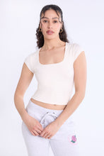 Short Sleeve Square Neck Baby Tee thumbnail 10