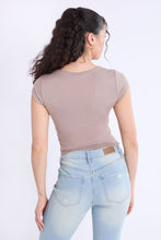 Short Sleeve Square Neck Baby Tee thumbnail 15