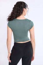 Short Sleeve Square Neck Baby Tee thumbnail 19