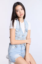 Denim Button-Up Vest thumbnail 5