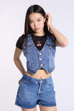 Denim Button-Up Vest thumbnail 10