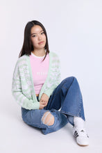Crochet-Style Open-Front Cardigan thumbnail 1
