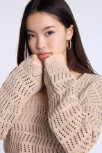Crochet-Style V-Neck Sweater thumbnail 6